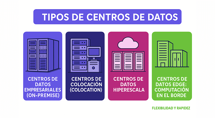 Diferentes tipos de centros de datos