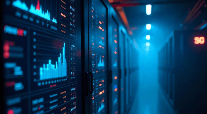 Dashboard de monitoreo SOC mostrando métricas en tiempo real