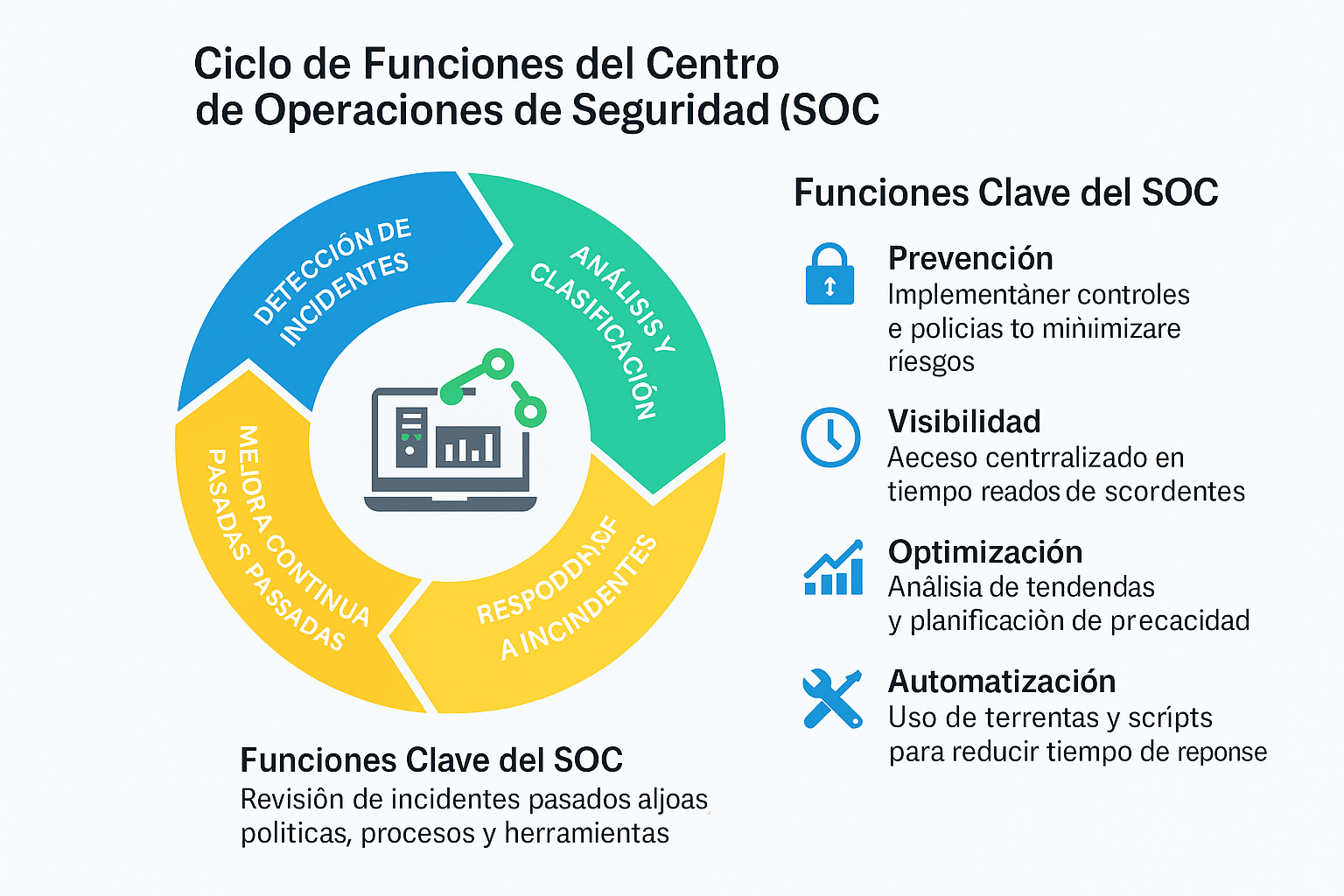 Infografía descargable del Ciclo de Funciones del SOC